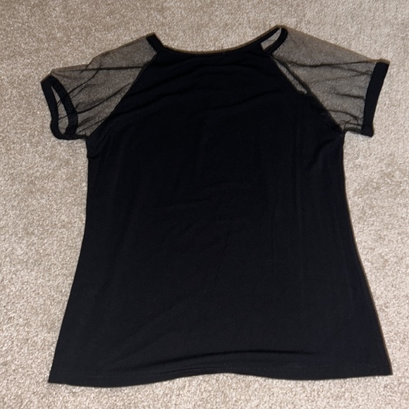 Black mesh tee - Picture 2 of 2